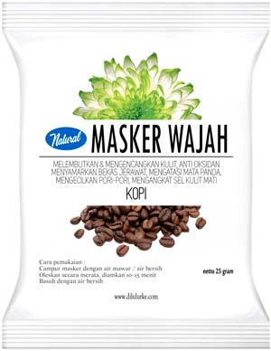 masker wajah kopi alami racik organik herbal natural tradisional jogjakarta mencerahkan menyegarkan kulit muka penghilang komedo yogyakarta