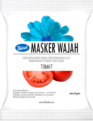 masker wajah tomat alami racik organik herbal natural tradisional jogjakarta mencerahkan menyegarkan kulit muka penghilang komedo yogyakarta